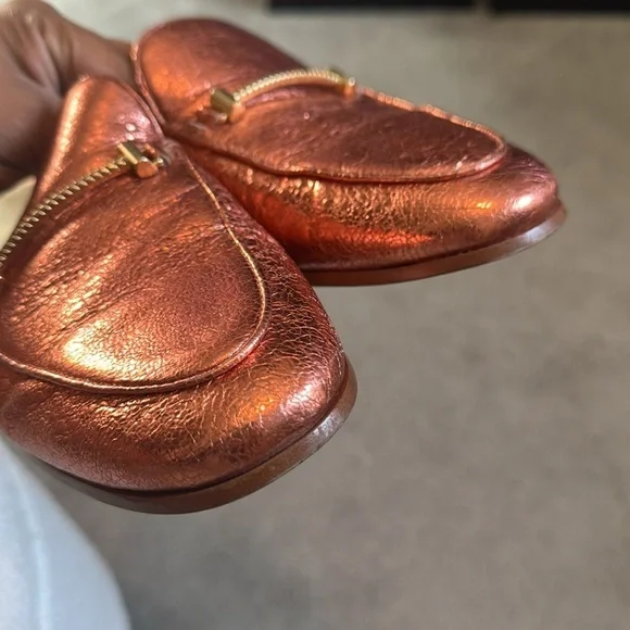 Sam Edelman Laurna Rose Gold Loafers Size 9 - Picture 3 of 7
